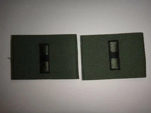 Pair Of US Army WARRANT OFFICER W-1 Subdued Collar Devices Patches *New* - Picture 1 of 4