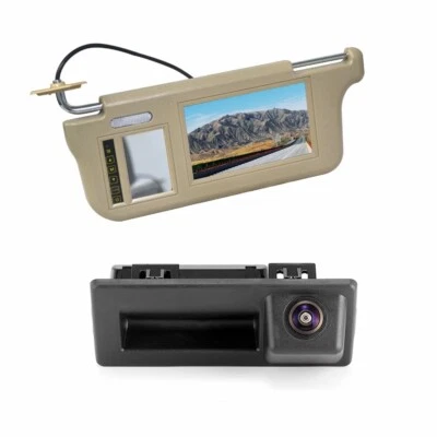 Sun Visor Rear View Mirror Monitor & Reverse Camera for For Skoda Octavia A7 5E - Image 1 of 4