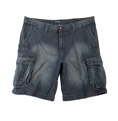 St John's Bay工装登山短裤男式40x 10蓝色牛仔户外钓鱼 — 第 1/4 张图片