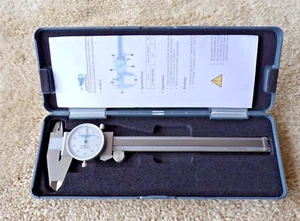 CORNWELL TOOLS # CTM100020 - 6 inch Dial Caliper with Case @a14 - Picture 1 of 9