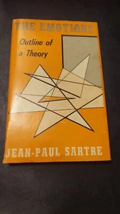 Vintage The Emotions Outline of a Theory by Jean Paul Sartre 1948 Hardcover w DJ - Foto 1 di 6