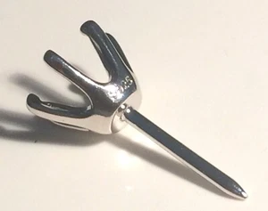 Pin de corbata - Bolso de mano, cadena y barra en blanco de plata maciza para combinar con la mejor calidad - Imagen 1 de 17