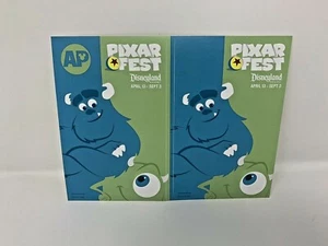 Disneyland AP Annual Passholder Pixar Fest Monsters Inc Stickers 2017 (C78) - Picture 1 of 1