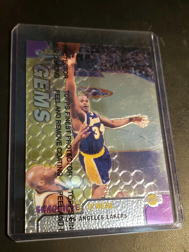 1999-00 Topps Finest Shaquille O’Neal Gems Insert Card #106 Lakers - Image 1 of 3