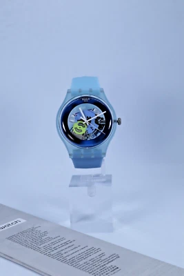 New limited Swiss Swatch New Gent 41MM Cool Me Watch SUOS100 Adult Unisex Blue - Image 1 of 4