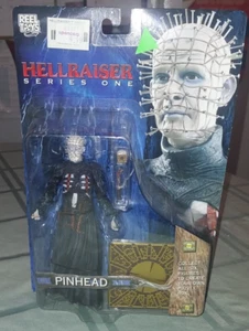 NECA REEL TOYS HELLRAISER SERIE 1 2003 FIGURA CABEZA DE ALFILER NUEVO EN PAQUETE - Imagen 1 de 3