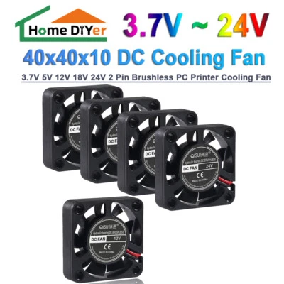 4010 Silent Fan 3.3V/5V/12V/24V 40mm Cooling Fan for Gaming Handheld/PC/Moxa - Image 1 of 4