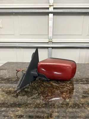 99-05 BMW E46 SEDAN 325I 330I DRIVER ESPELHO LATERAL ESQUERDO LH VERMELHO FABRICANTE DE EQUIPAMENTO ORIGINAL - Imagem 1 de 3