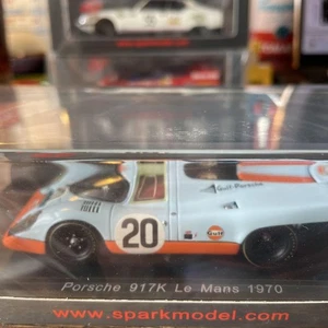 Spark 1/43 Porsche 917K Gulf No.20 Le Mans 24H 1970 Diecast Model Car - Picture 1 of 20