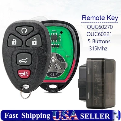 For 2011 - 2014 Chevrolet Tahoe Traverse GMC Yukon Remote Key Fob 5B Programmer - Image 1 of 4