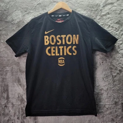 Camiseta Nike Boston Celtics Negra Dorada NBA Camiseta Para Hombre L Departamento Atlético Gráfico Foto 1 de 4