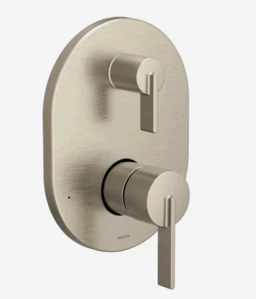 Moen UT3331BN 3-Series 2-Handle Shower Trim w Integrated Transfer Brushed Nickel