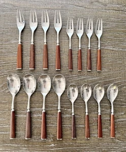 Lote de 16 cucharas tenedores de acero inoxidable MCM Dansk vintage Jens Quistgaard - Imagen 1 de 5