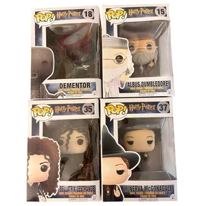 Funko Pop! Harry Potter Lot of 4 - Dumbledore Dementor Bellatrix Minerva  - Picture 1 of 15