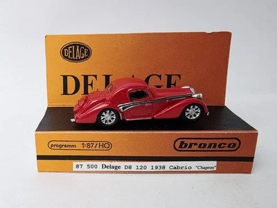 BRONCO DELAGE D8 120 1938 CABRIO MINT IN DISPLAY VERY NICE LOT #40 - Image 1 of 4