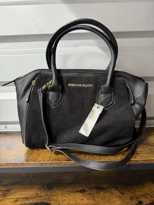 Bolso Christian Siriano negro con asa superior Foto 1 de 4