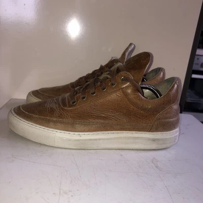 FILLING PIECES LOW TOP "PREMIUM WOOD" 42 Braun Weis - Bild 1 von 4