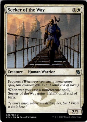 MTG Seeker of the Way Khans of Tarkir Uncommon #22 - Image 1 of 2