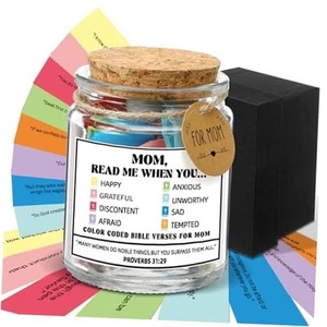 Bible Verse Jar for Mom Read Me Bible Verses Jar Christian Gift for Women Mum - Picture 1 of 7