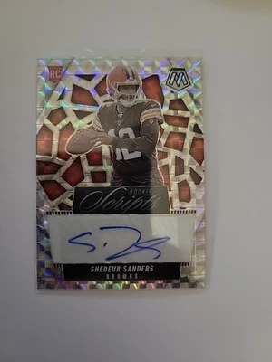 2025 Mosaic Rookie Scripts Shedeur Sanders Auto Rookie #RS-SSS Foto 1 de 2