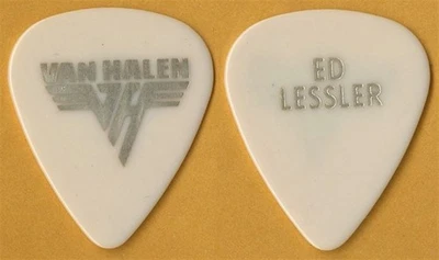 Van Halen 1986 5150 tour Ed Leffler (Band Manager) misprint Lessler Guitar Pick - Image 1 of 3