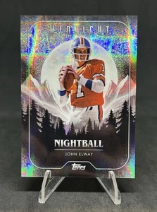 2024 Topps Midnight John Elway Nightball MOONBEAM SP Broncos NB-21 - Picture 1 of 3