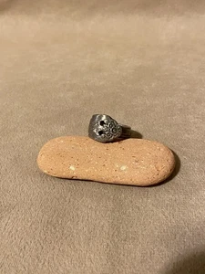Holmes and Edwards Silver Plate Over Sterling Inlay Size 4.5 Spoon Ring Flowers - Picture 1 of 3