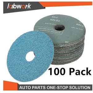 Labwork Zirconia Resin Fiber Grinding & Sanding Disc 100 Pcs 36 Grit 4-1/2"x7/8" - Picture 1 of 16