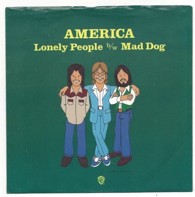 AMERICA, "LONELY PEOPLE" - Image 1 of 4