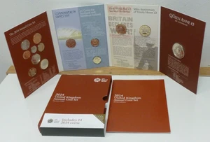 2014 Royal Mint UK BU 14-Coin Year Set inc commemoratives + Queen Anne £5 - Picture 1 of 8