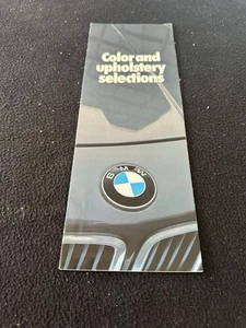 1983 BMW COLOR Chart Sales Brochure 320i S 528e 533i 633CSi 733i Sample Catalog - Picture 1 of 5