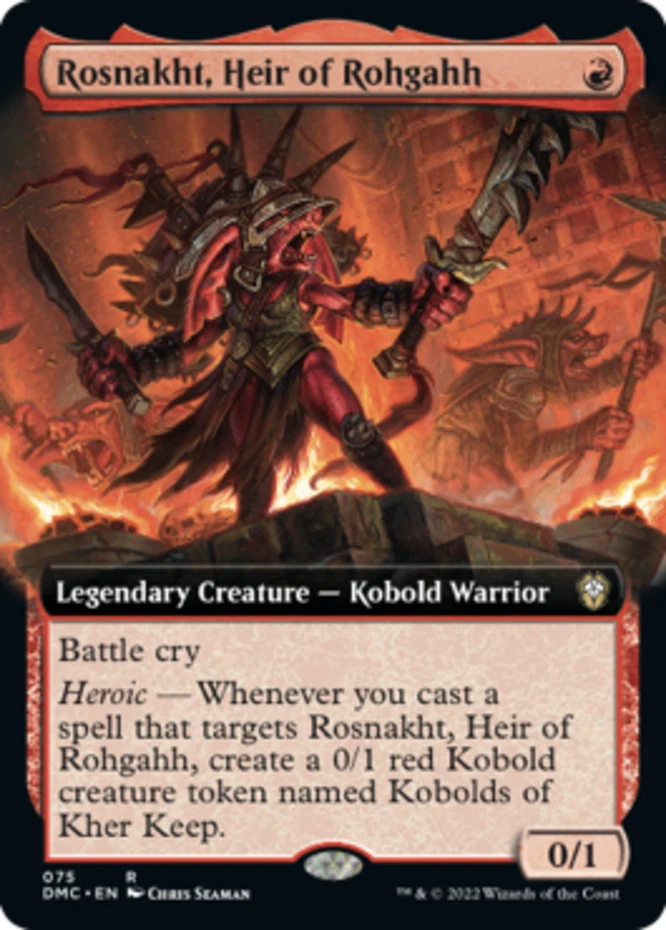 Rosnakht, Heir of Rohgahh - Extended Art - Commander: Dominaria United #075 MTG  - Image 1 of 1