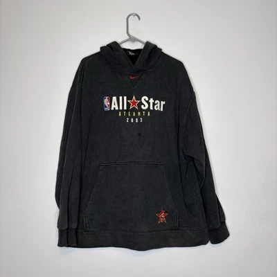 Vintage 2003 Nike Atlanta Hawks NBA All Star Game Hoodie Center Swoosh Size XL - Image 1 of 4