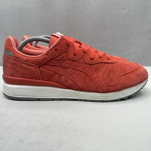 ASICS Onitsuka Tiger Ally Mens Size 11 Shoes Red Suede Low Top Casual Sneakers - Picture 1 of 8
