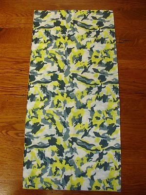 Yellow Black Camo Tubular Multi Function head wear Scarf Balaclava Cap Beanie - Image 1 of 3