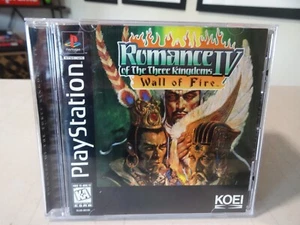 Romance of the Three Kingdoms IV Wall of Fire Sony PlayStation 1 PS1 W. REG CIB - Picture 1 of 5