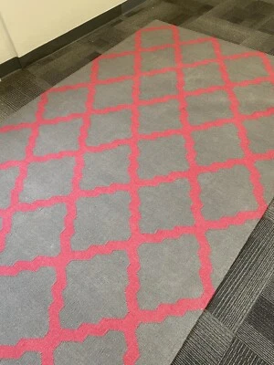  Beni Ourain  moroccan Flat Weave Area Rug  5' X 8' Klim Rug Reversible New - Image 1 of 4