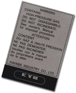 Calcomanía corporal absorbedor de resorte trasero YAMAHA XT500 TT500 KYB 5-038 - Imagen 1 de 3