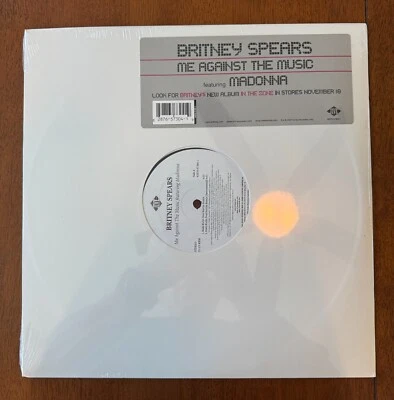 Britney Spears - Me Against The Music (2003)  12" LP Maxi-Single/Remix Vinyl New - Image 1 of 2