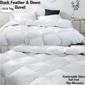 Hotel Quality Duck Feather&Down Duvet Quilt Warm Extra Filled Anti-Allergy Duvet - Picture 1 of 2