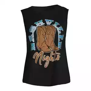 Camiseta sin mangas Time and Tru para mujer con estampado gráfico XXXL (22) Nashville - Imagen 1 de 4