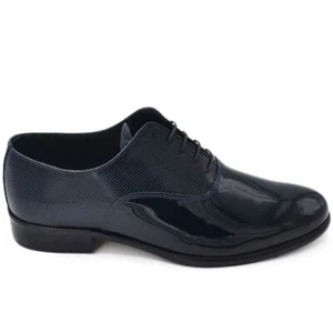 Scarpe uomo classica stringata con fondo cuoio e antiscivolo vera pelle lucida b - Foto 1 di 8
