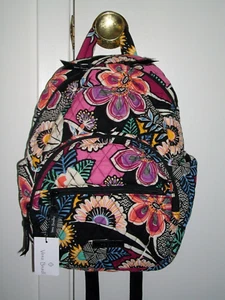 New Vera Bradley Essential Compact Backpack Kauai Floral SMALL Outlet Exclusive - Picture 1 of 7