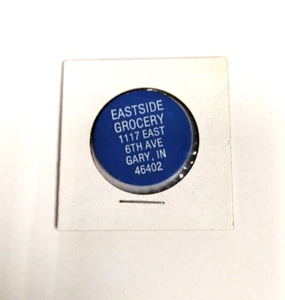 10 Cent - Blue Token - Food Stamp Credit - Eastside Grocery - Gary, IN Indiana - Picture 1 of 2
