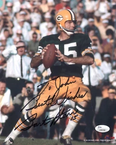 BART STARR HAND SIGNED 8x10 PHOTO      GREEN BAY PACKERS HOF QB   TO JOHN    JSA - Picture 1 of 1