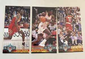 1993-94 Jam Session Atlanta Hawks Dominique Wilkins Vernon Maxwell Stacey Augmon - Picture 1 of 2