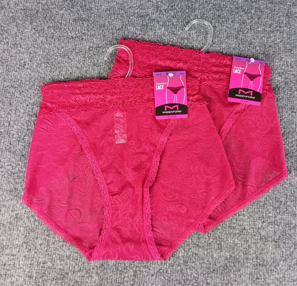 2 PACOTES DE BIQUÍNI MAIDENFORM LUXUOSO DE RENDA MARROM 2XL 9 - Imagem 1 de 4
