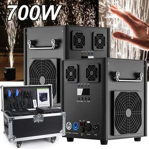 2pcs 700W Cold Spark Firework Machine Stage Effect Wedding DMX DJ Party w/Case - Bild 1 von 18