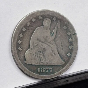 1877-S Liberty Seated Quarter - Good (#59400-L) - Picture 1 of 8