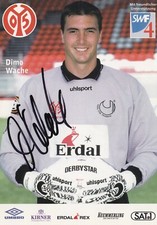 Mainz 05 Original Signed Autograph Card Dimo Wache 1997/98